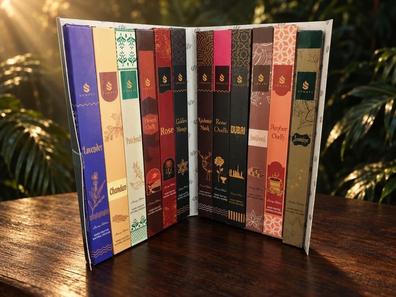 SONAVI Luxury Edition Premium Incense Stick Set &mdash; 12 Scents (India) 56984012 photo